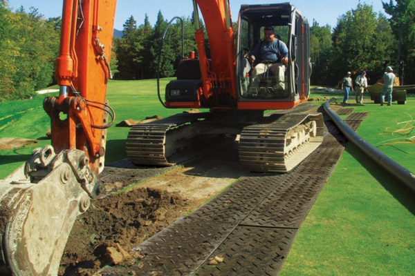 rubber construction mat