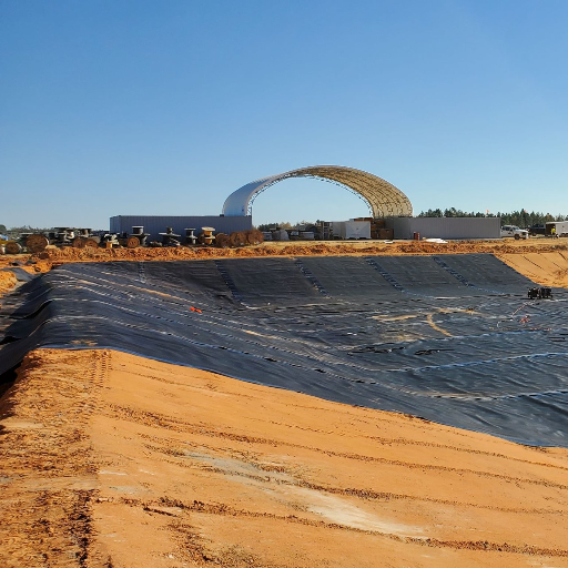 Pond Liner - Impermeable PVC Geomembrane Containment and Mil Options
