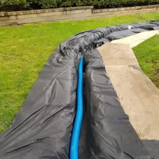 Geotextile Fabric for Landscape Drainage and French Drains