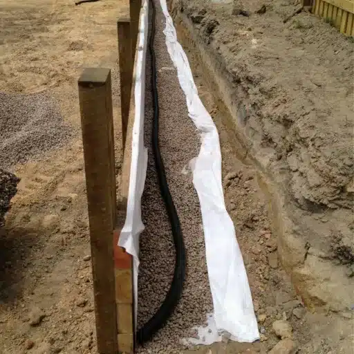 How to Install Geotextile Fabric in French Drains