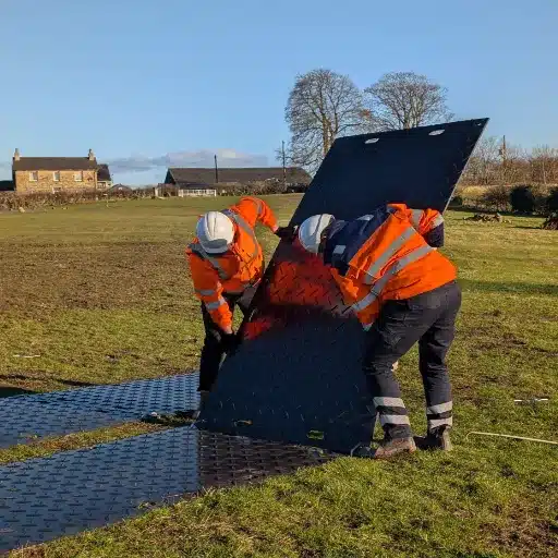 What Is Temporary Roadway Mat Installation_
