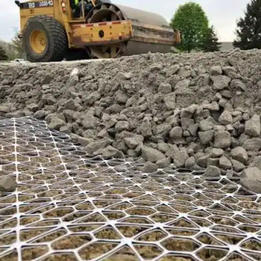 Design Methods Behind a Soft-Ground Geogrid Section