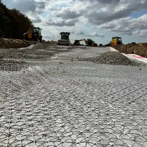 Where Geogrids Are Used on Soft Ground
